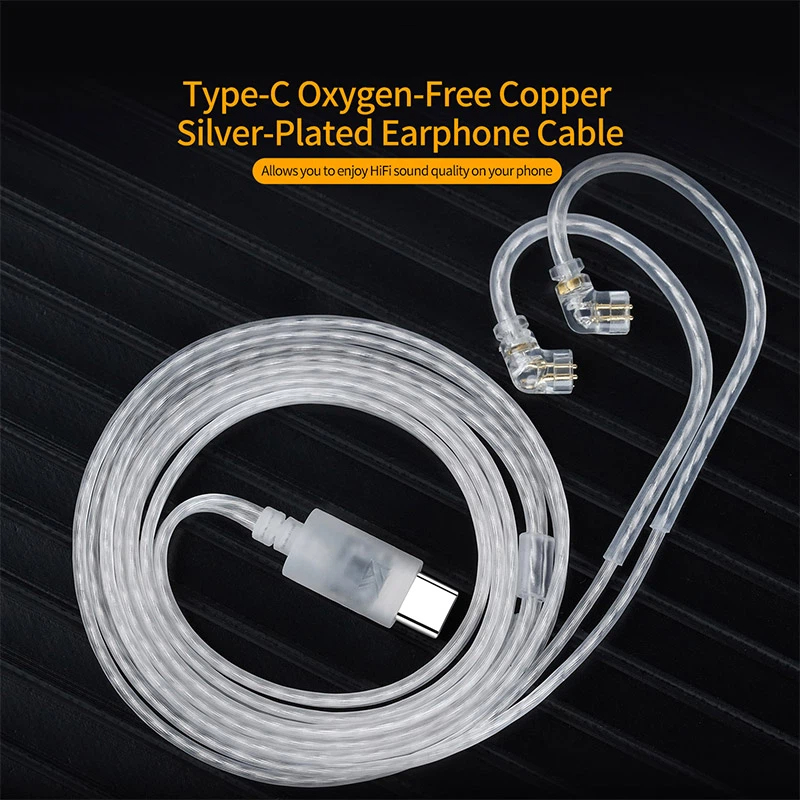 كابل سماعات KZ من نوع OFC مطلي - مراجعة Usb C Earphone وسعره