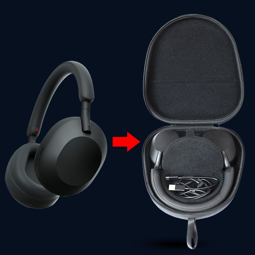 حقيبة سفر صلبة من مادة EVA، حق - مراجعة Sony Headphone Wh-1000Xm5 وسعره