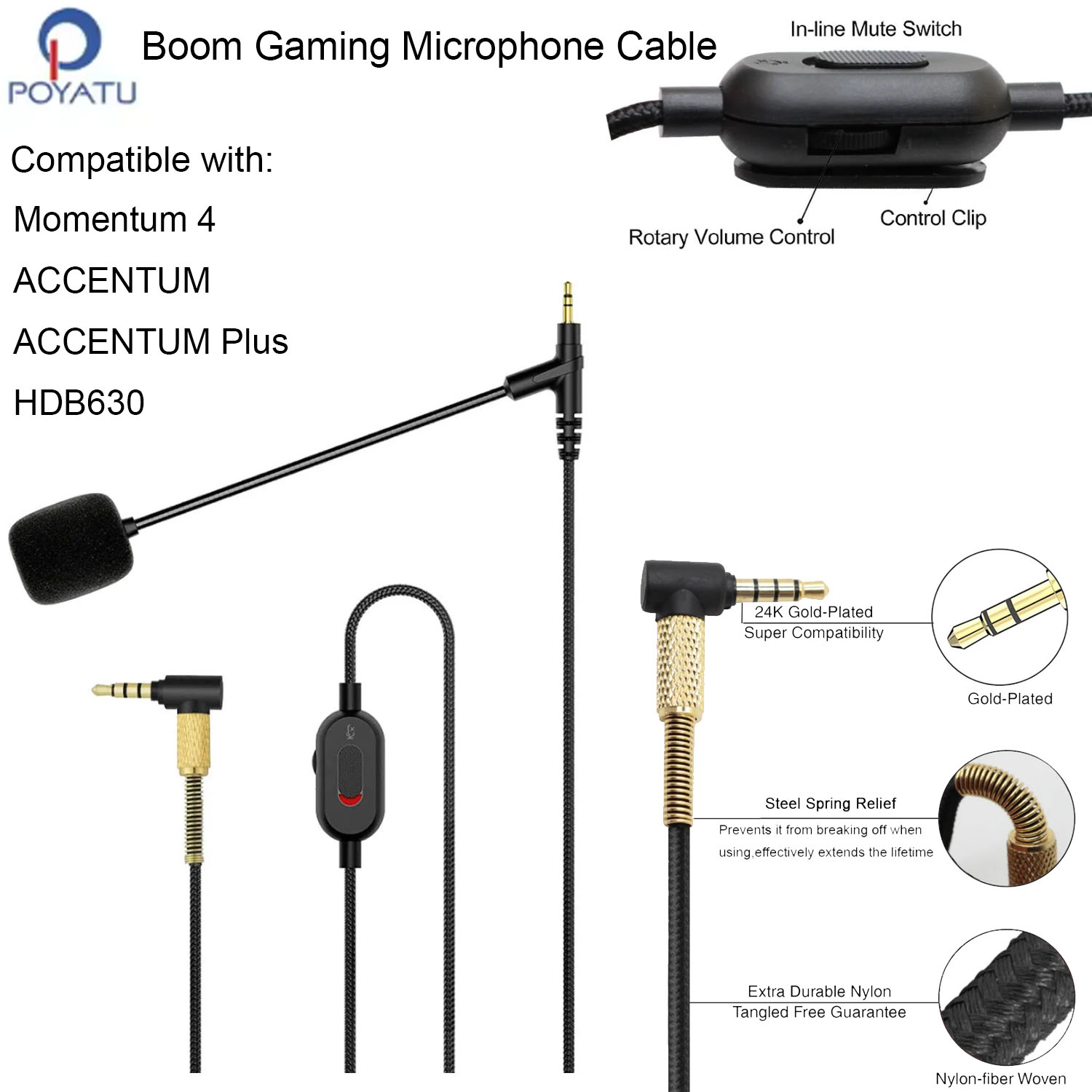 بوم هيئة التصنيع العسكري كابل  - مراجعة Sennheiser Headphone Momentum 4 وسعره